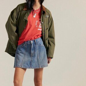 NWT Free People Hometown Denim Mini Skirt  in Find Away